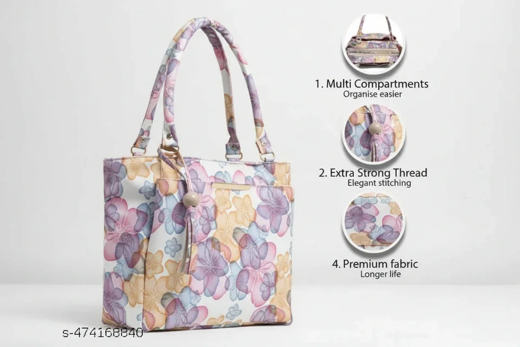 Floral printed stylish women&girls hand bag