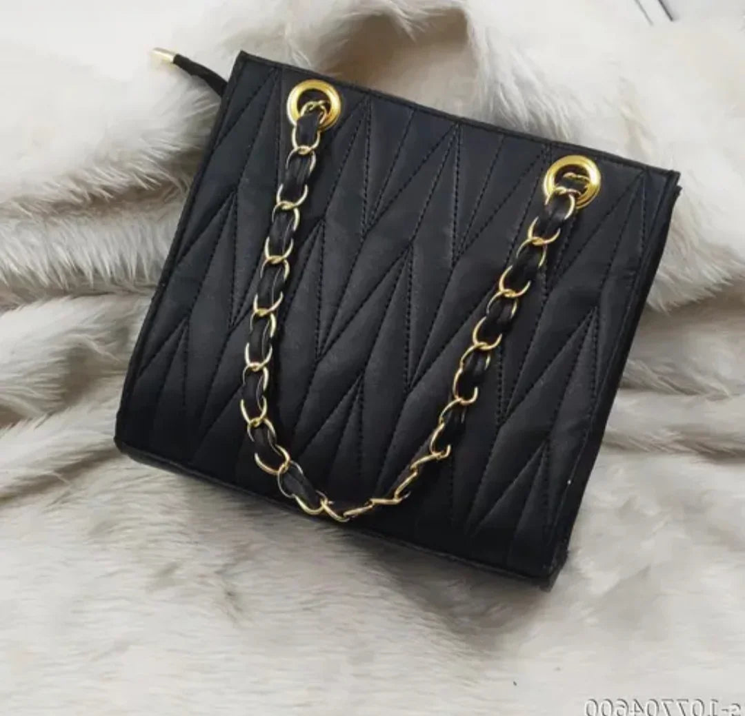 Black and green elegant sling bag for girls & women's