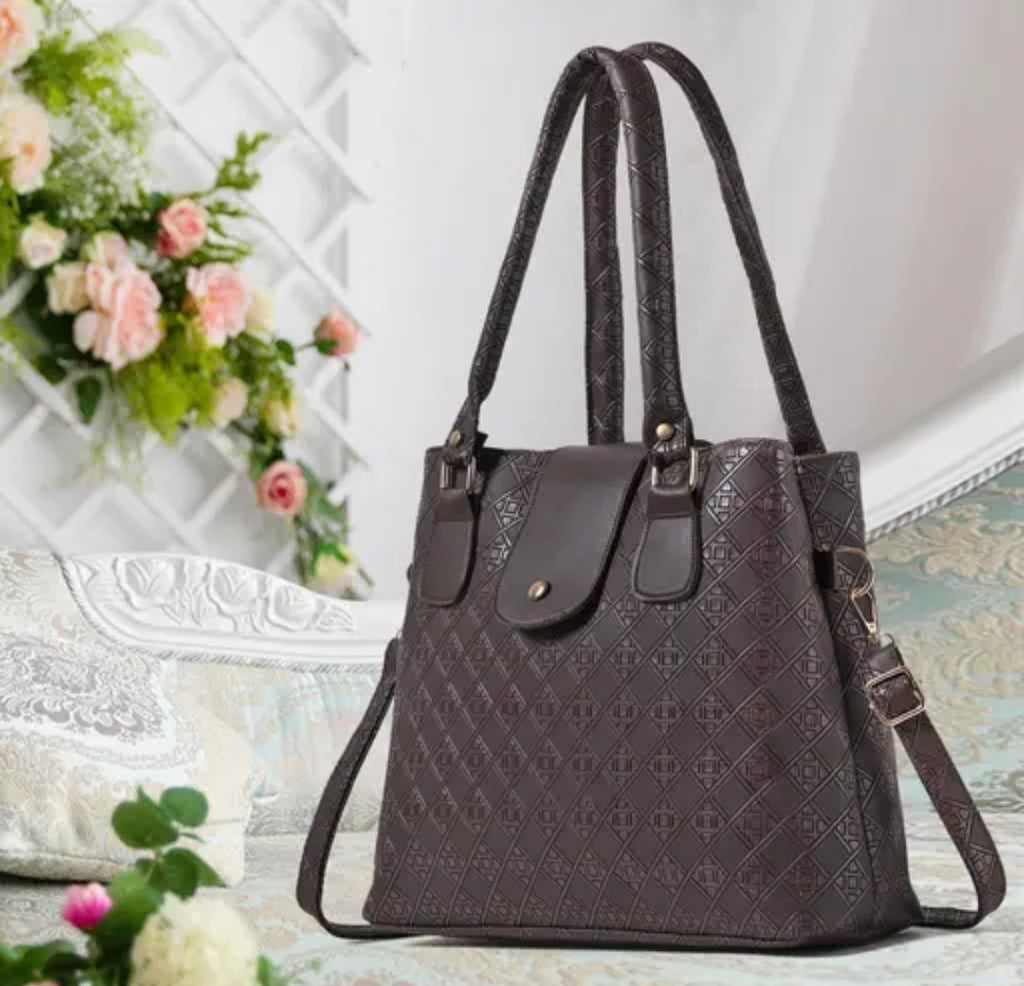 Classic Fancy Women Handbags brown