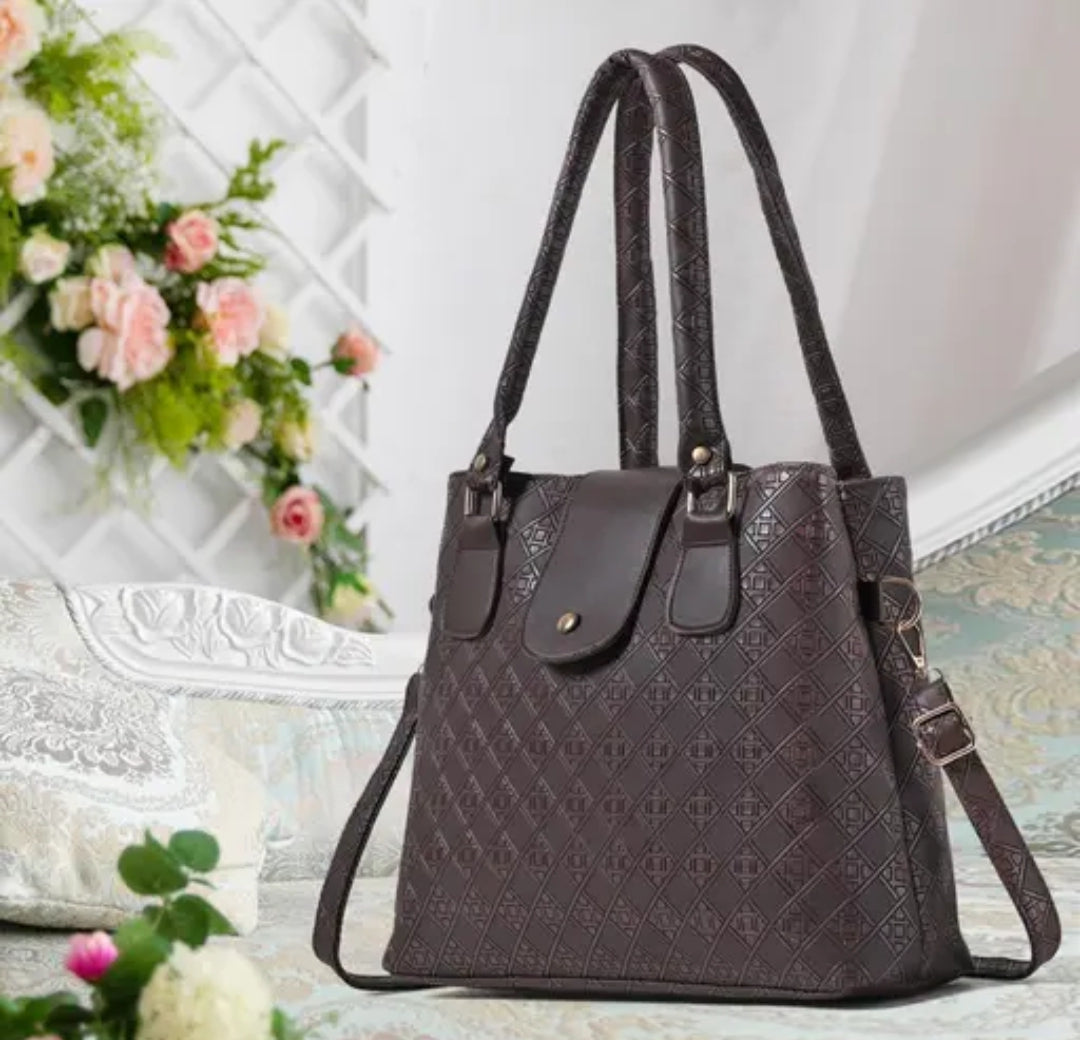 Classic Fancy Women Handbags brown