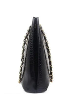 Fashionable Black Golden Handle Bag For Office and College