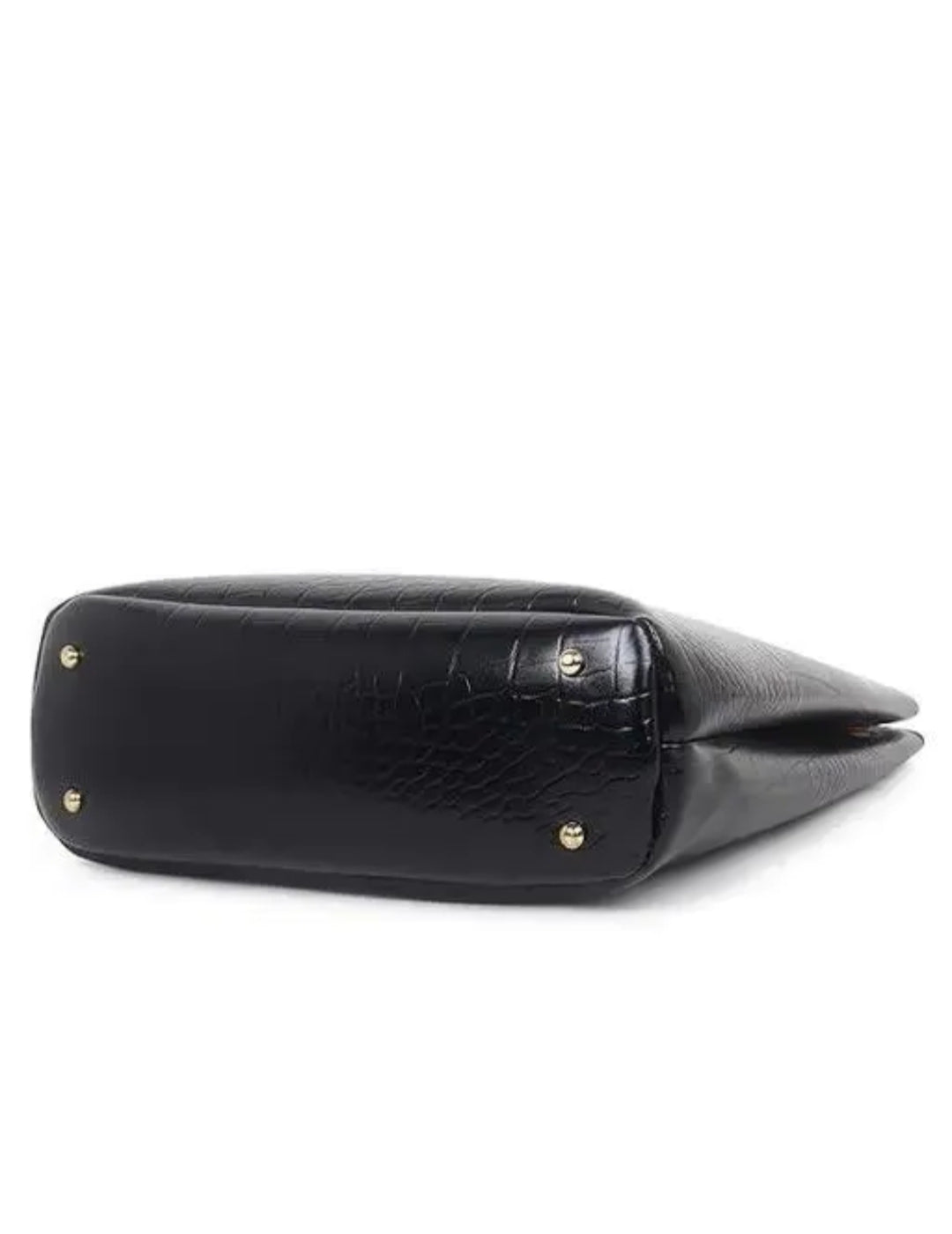 Fashionable Black Golden Handle Bag For Office and College