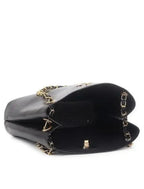 Fashionable Black Golden Handle Bag For Office and College