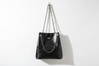 Fashionable Black Golden Handle Bag For Office and College
