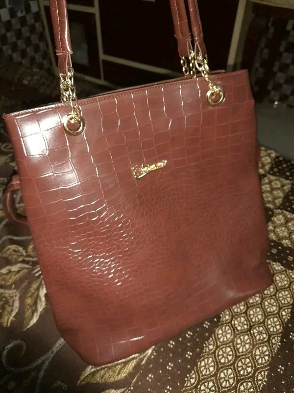Faux Leather classy hand bag
