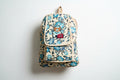Rose floral womens college bag