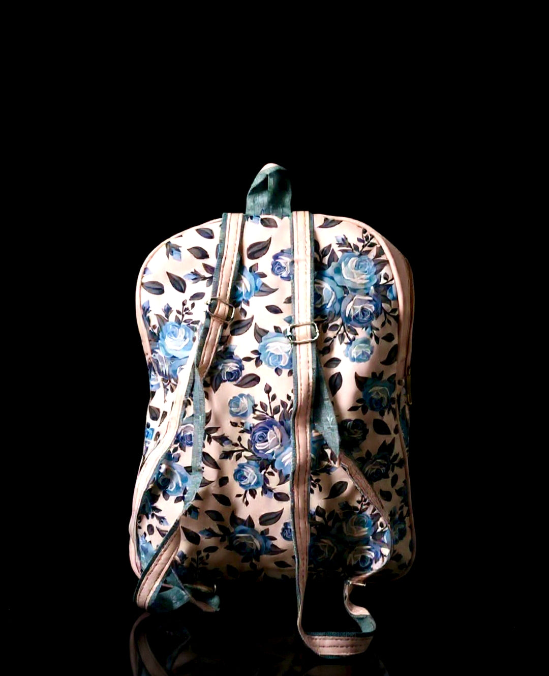 Rose floral womens college bag