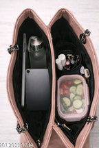 Marble print pink tote