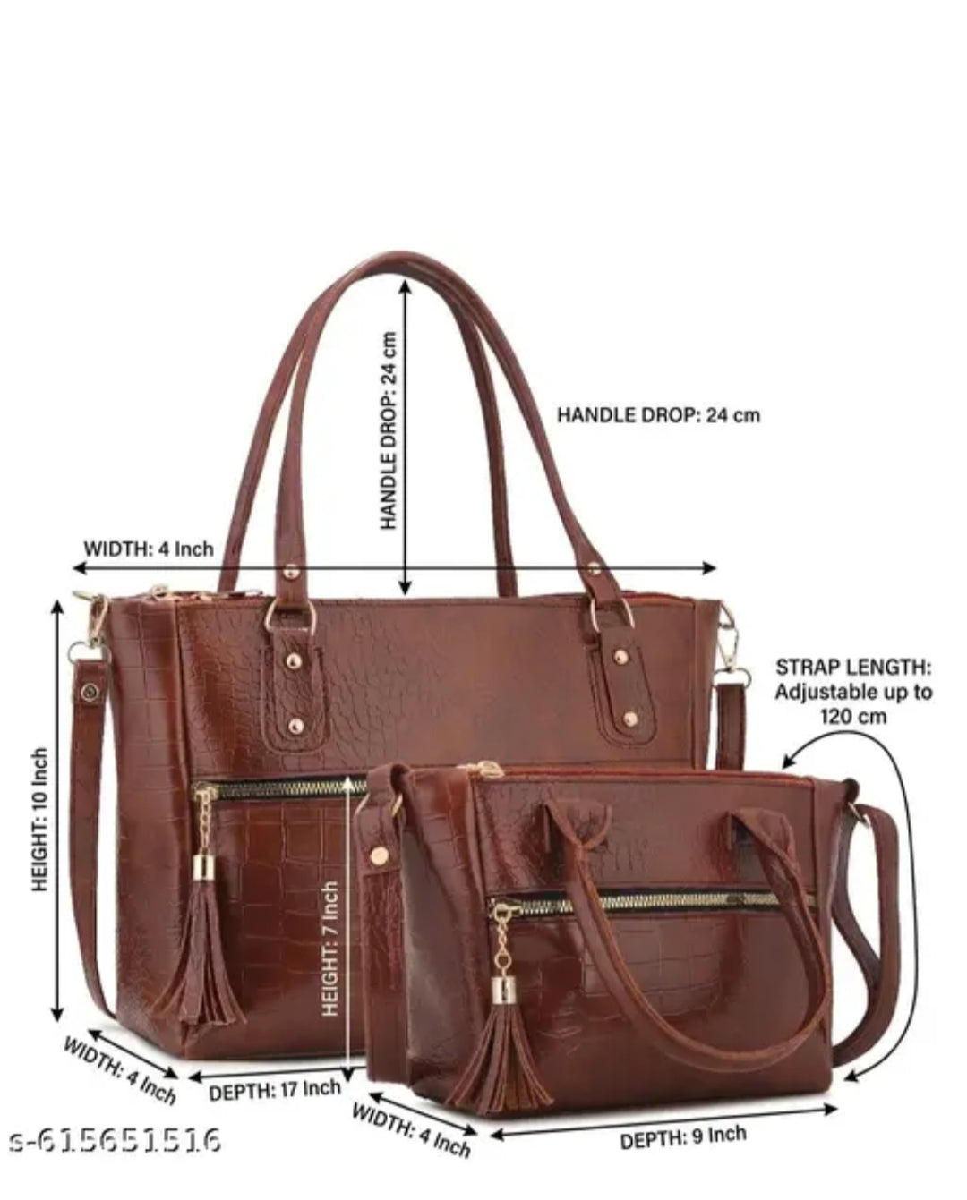 2 in 1 women sling&hand bag