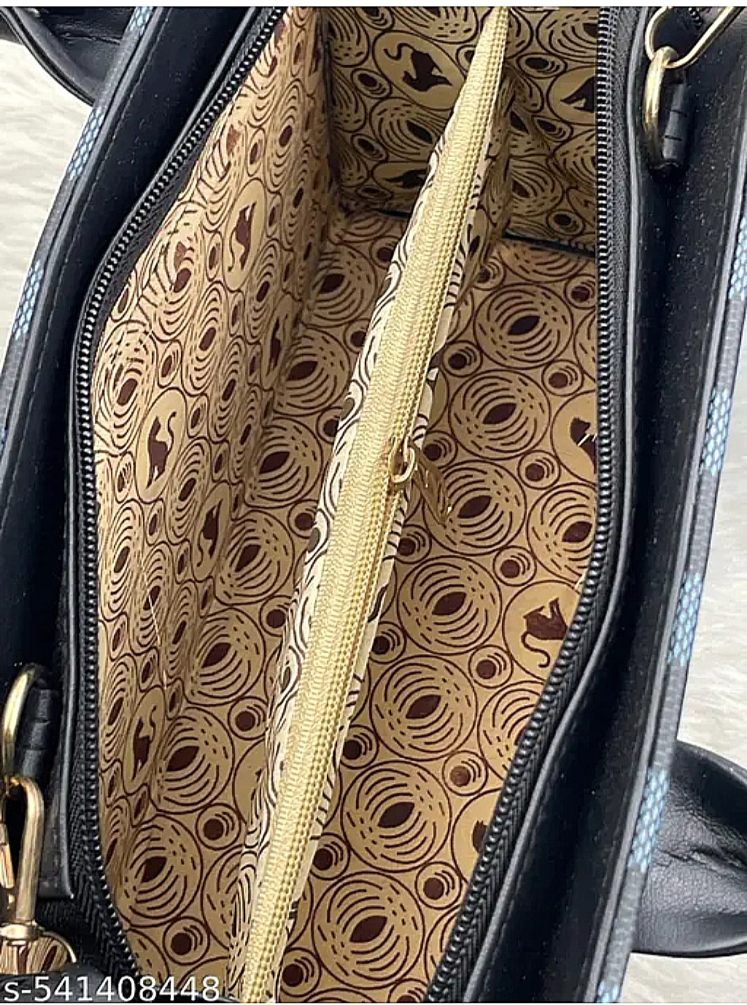 Designer check print sling Bag