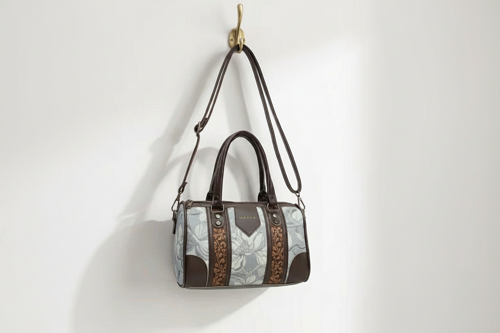 Printed hand with sling Bag