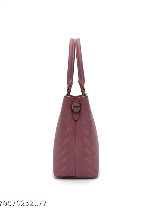 Classic Dusty Pink Textured Tote Handbag