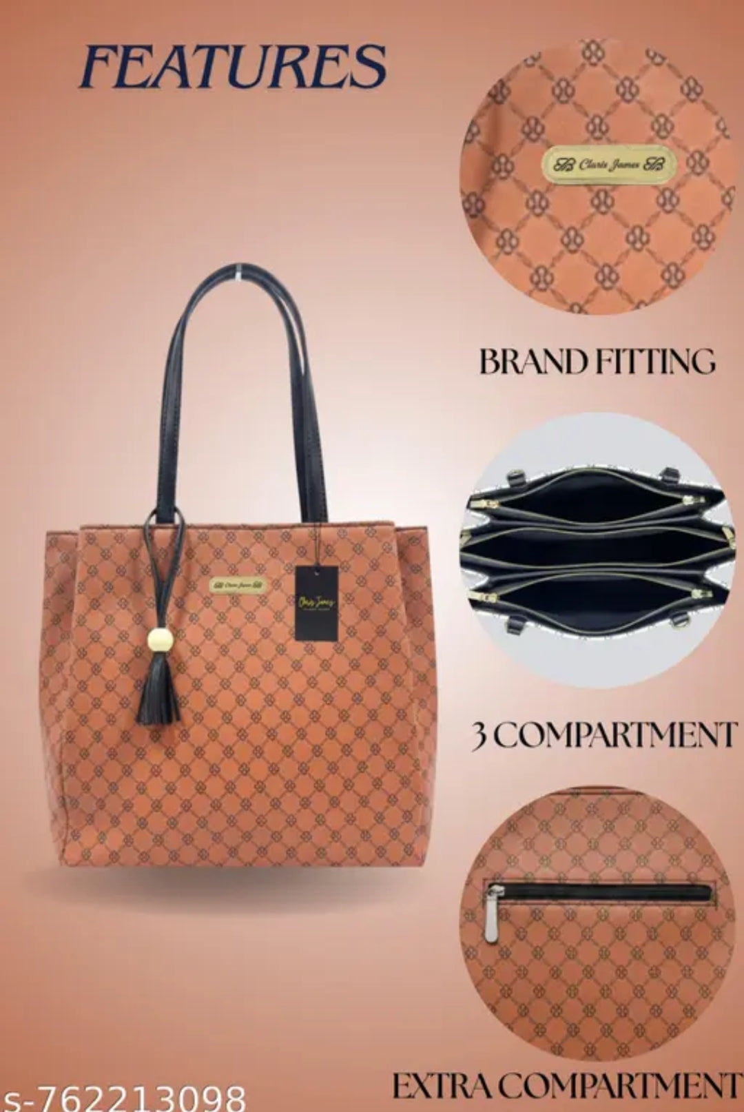 Stylish trendy graceful tote bag