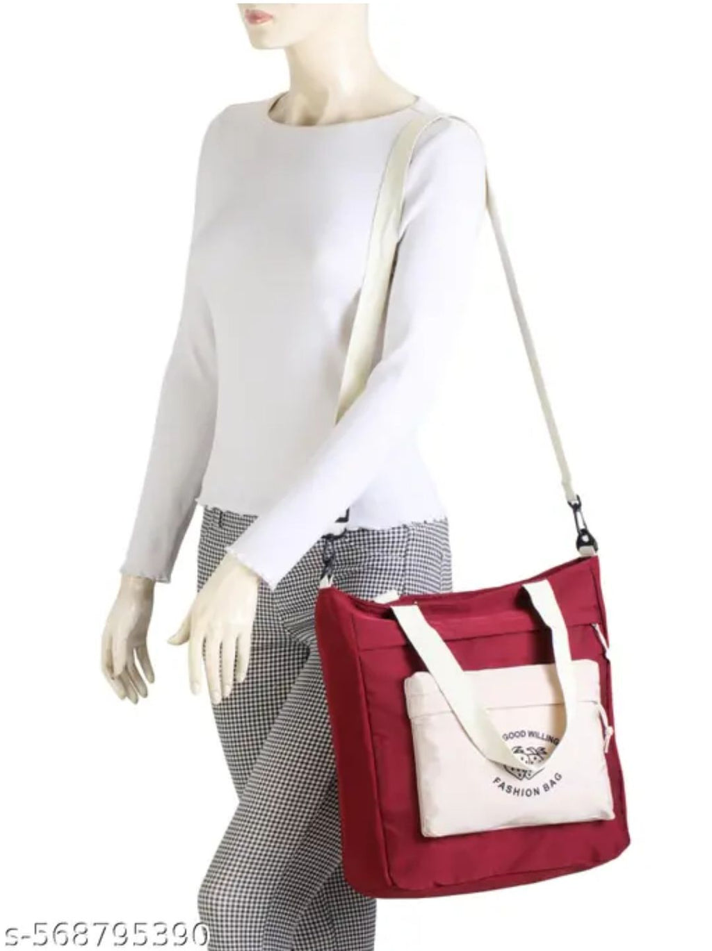 GLOSSY Cotton Blend Handbag