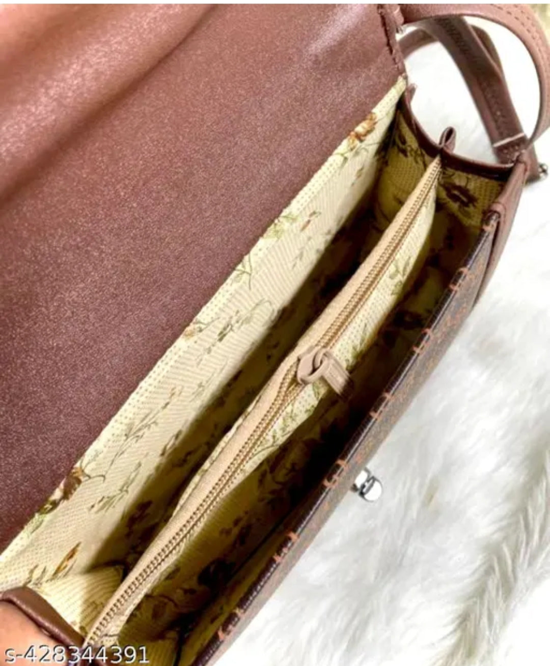 Check print Box sling Bag