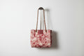 Knitted Floral Hand Held Handbag with adjustable strap