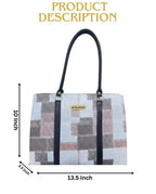 Textured trendy attractive handbag