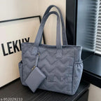 Quilted Tote Bag for