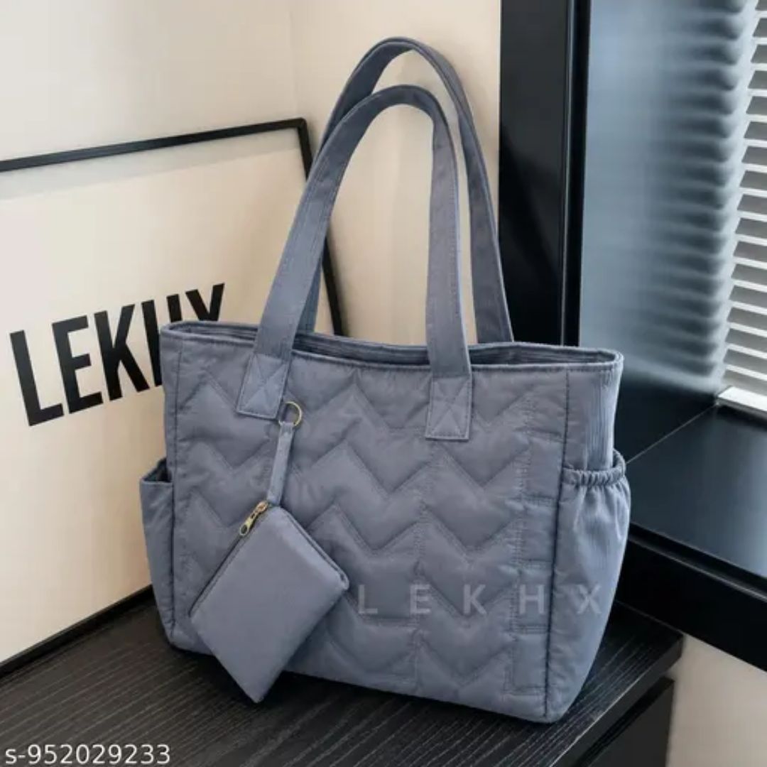 Quilted Tote Bag for