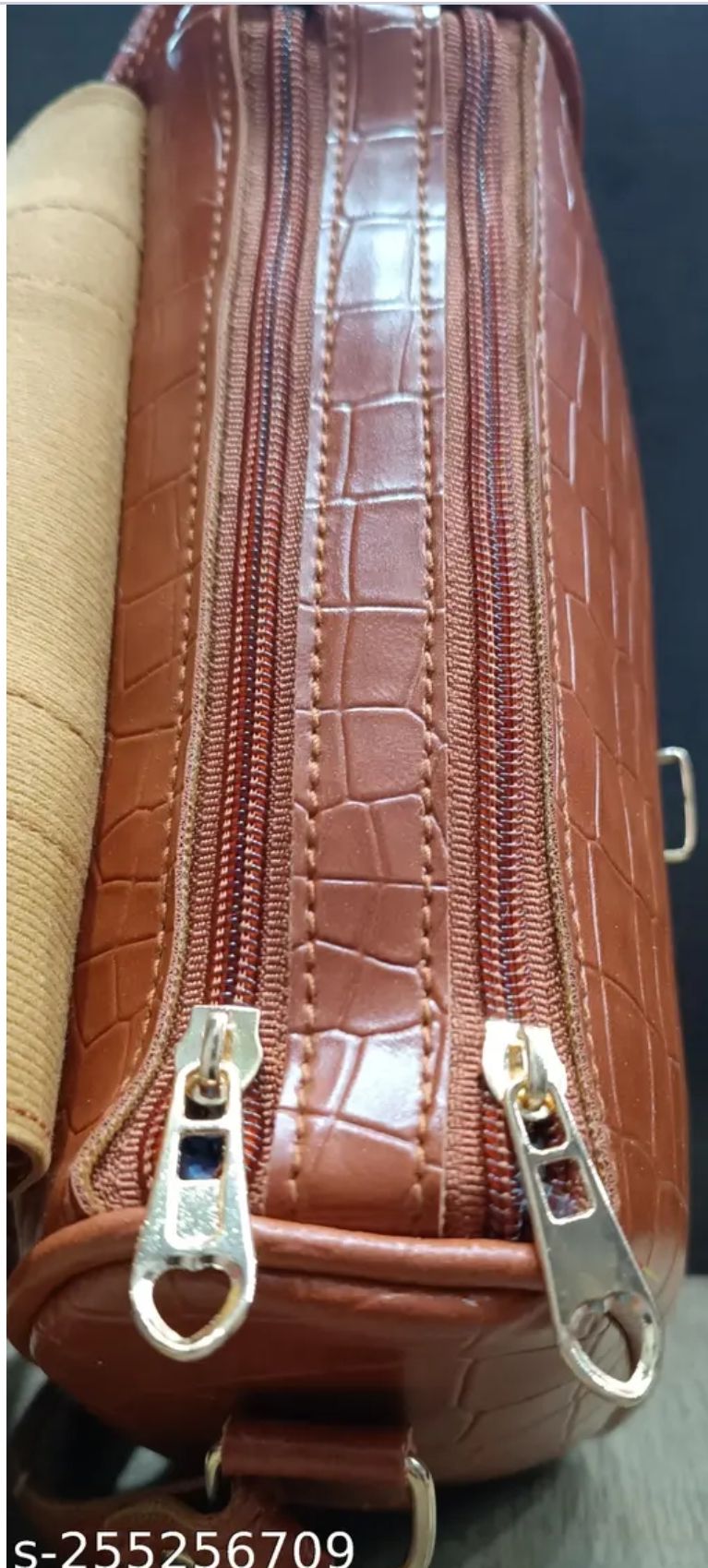 Dark tan sling bag