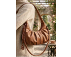 Faux leather hobo