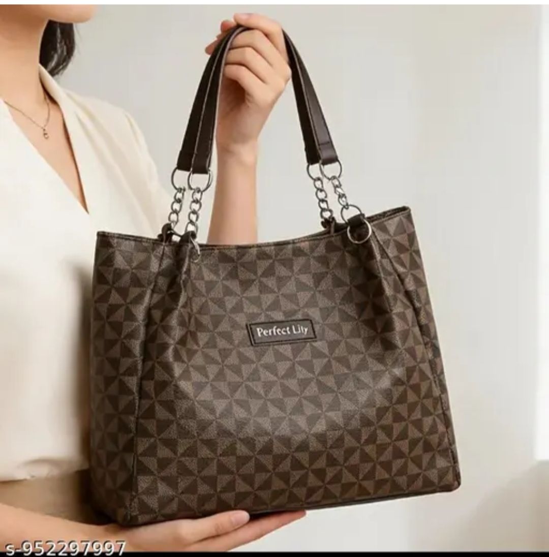 Textured brown Tote