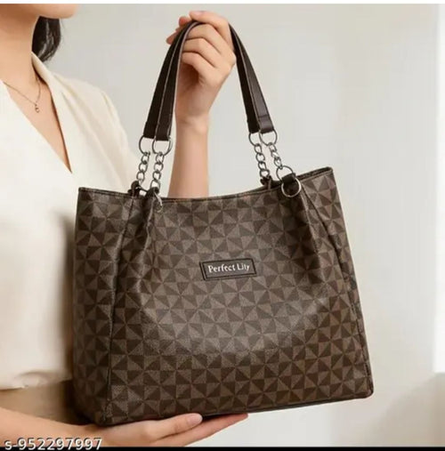 Textured brown Tote