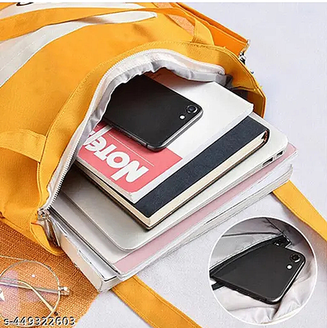 Korean canvas tote bag