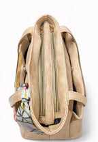 Women hand bag with scarf