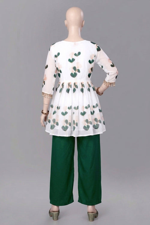 Botanical Printed Clothing Set for Womens