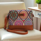 multicolour handmade sling bag