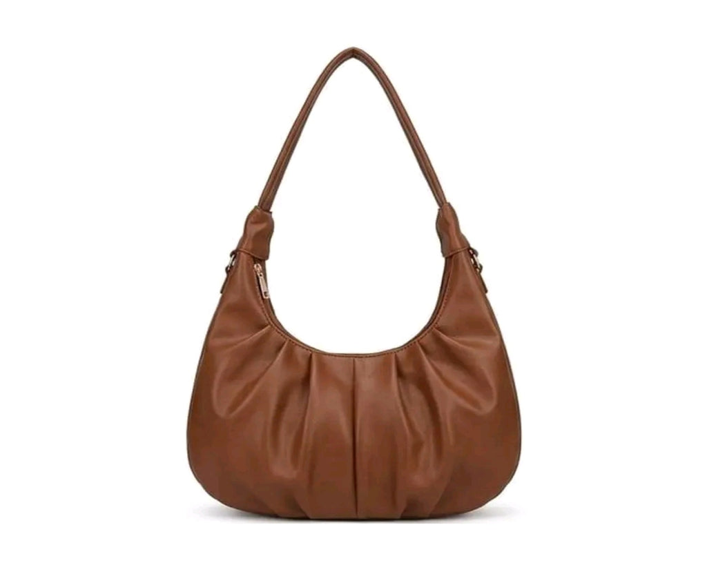 Faux leather hobo