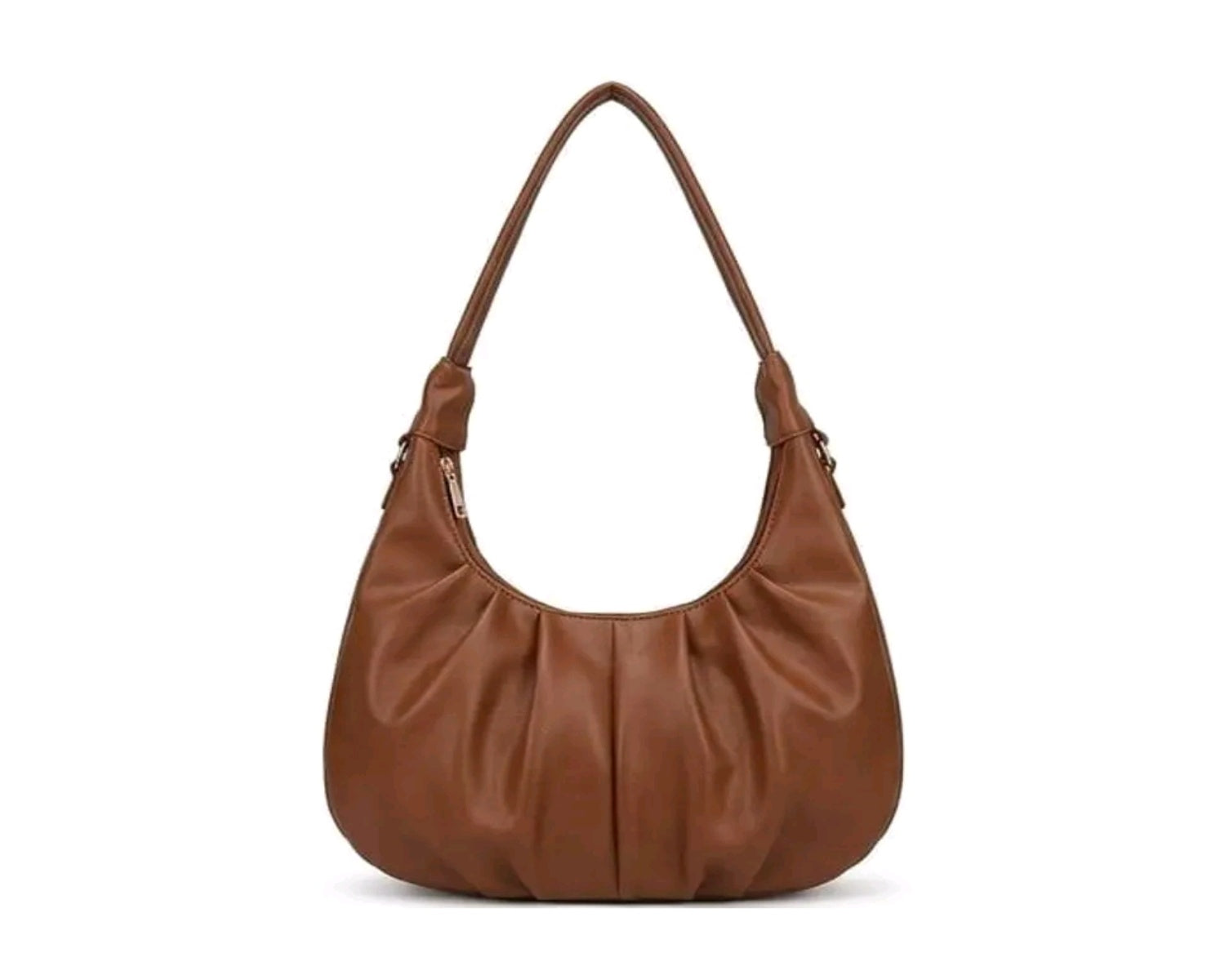Faux leather hobo