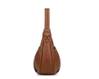 Faux leather hobo