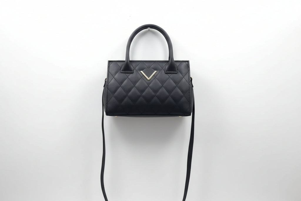 Black checkered hand with sling Bag