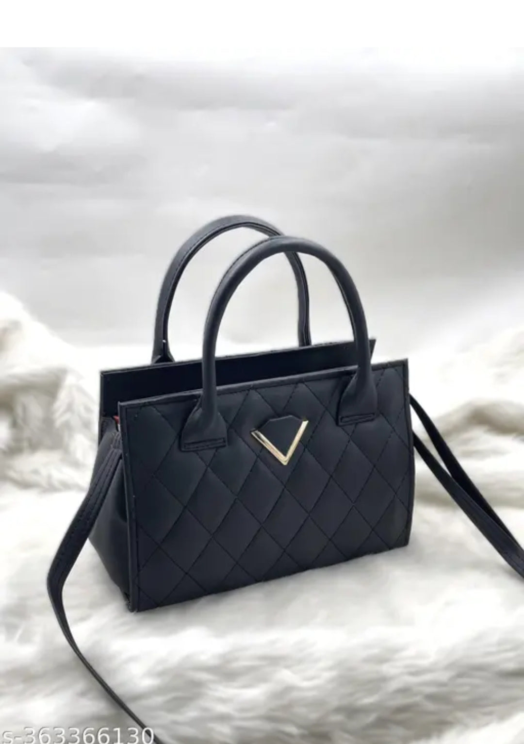 Black checkered hand with sling Bag