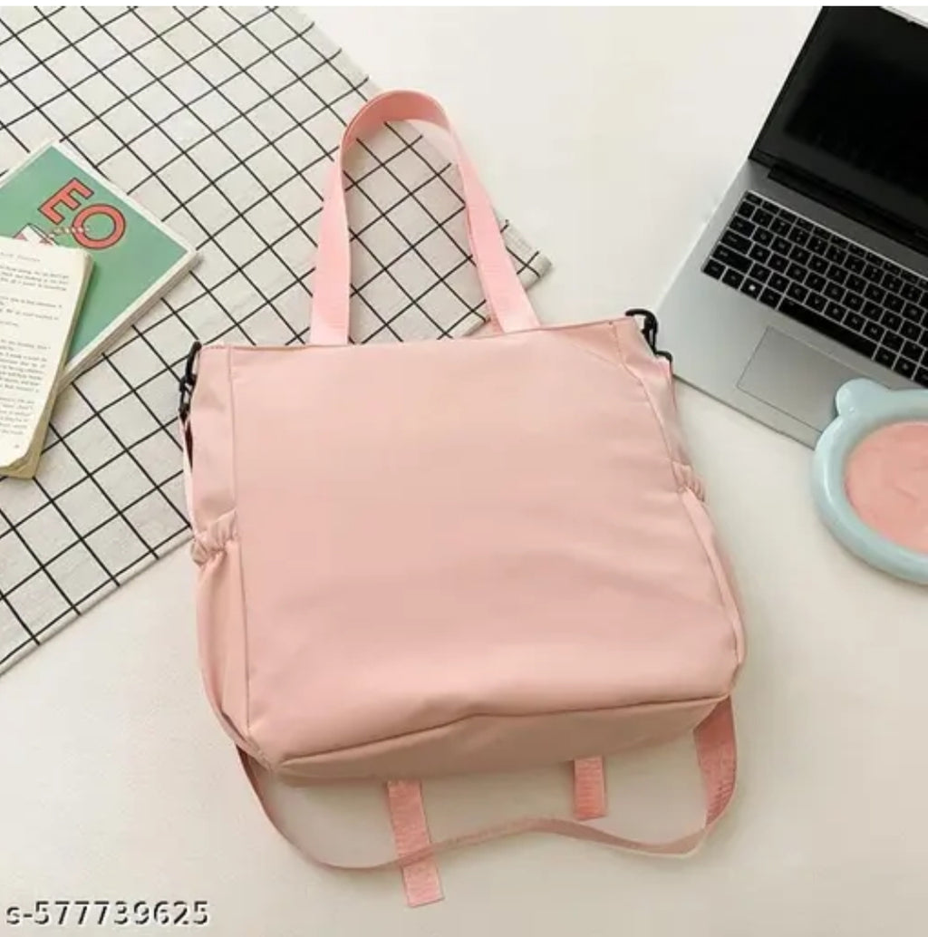 Cute white red tote bag