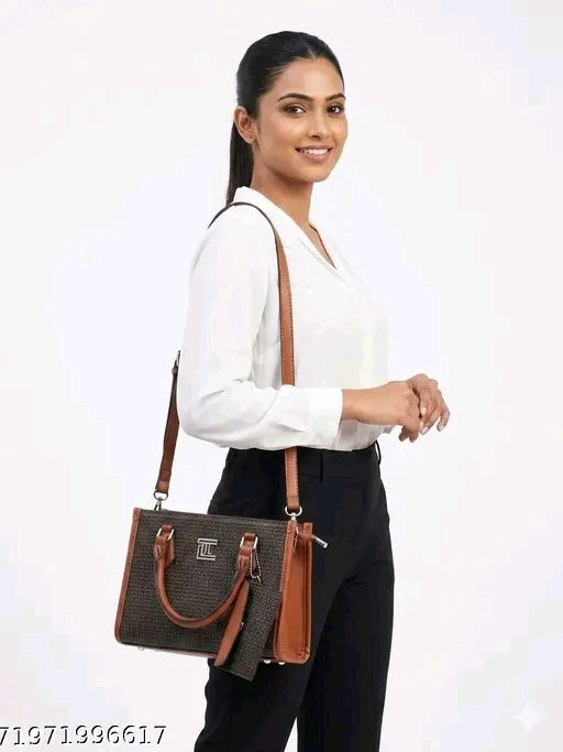 Animal Pattern Sling & Hand Bag