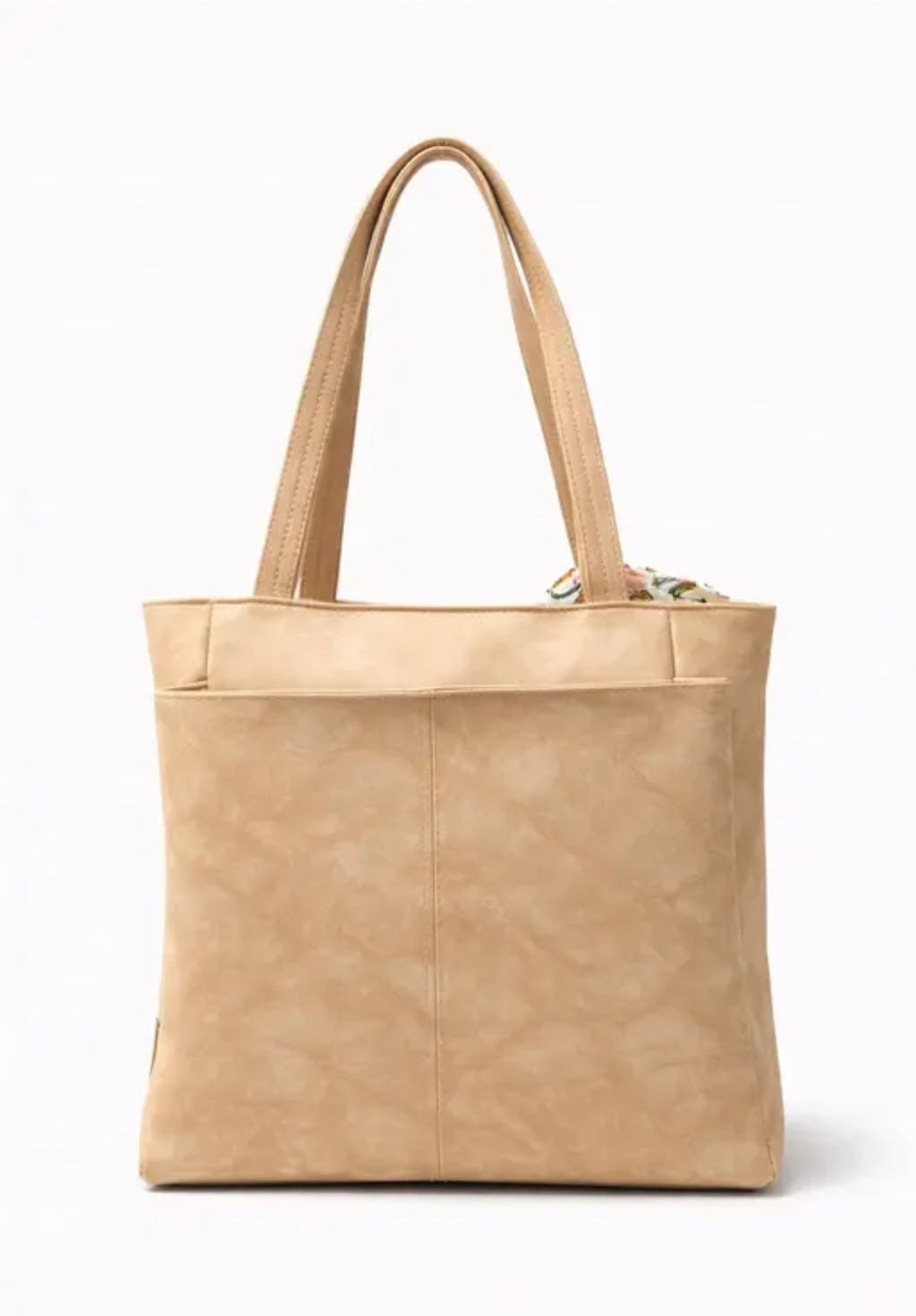 Women hand bag with scarf