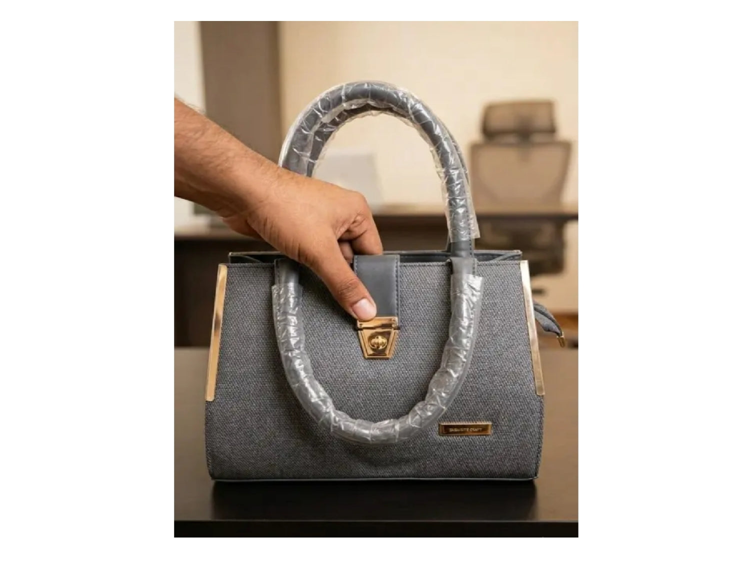 Designer grey Hand bag