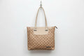 Cream Printed tote Bag