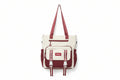 Cute white red tote bag