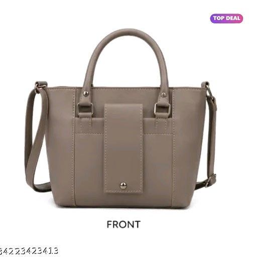 Elegant Structured Shoulder Bag with Adjustable Sling Strap