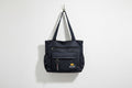 Black poly tote Bag