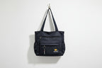 Black poly tote Bag