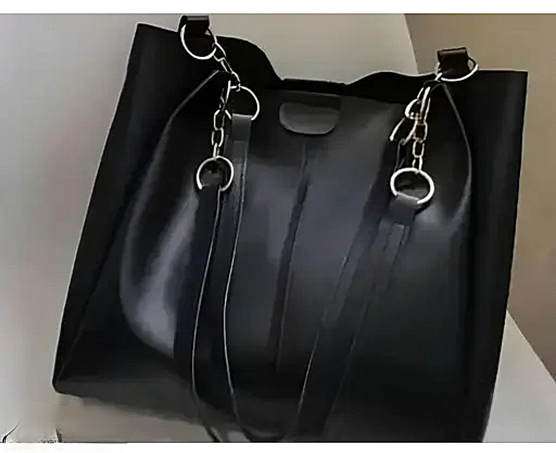 Attractive Black Pu women Bag