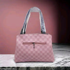 Checkered Pattern PU Tote Bag