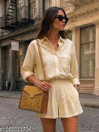 Mustard Women Handbag with Adjustable Sling Strap