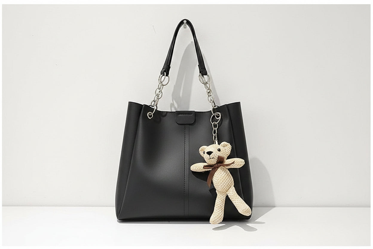 Attractive Black Pu women Bag