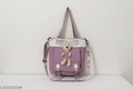 canavas block pocket tote bag
